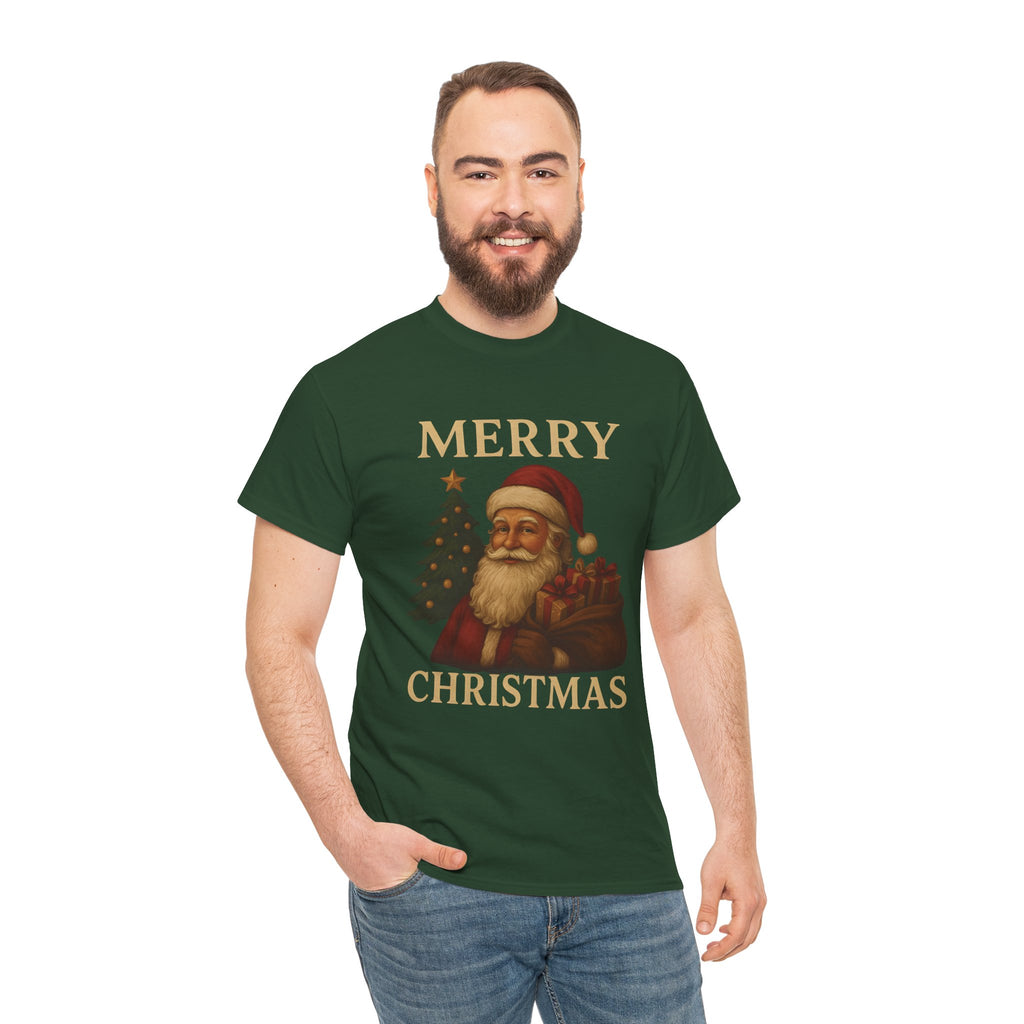 Vintage Santa 'Merry Christmas' Tee