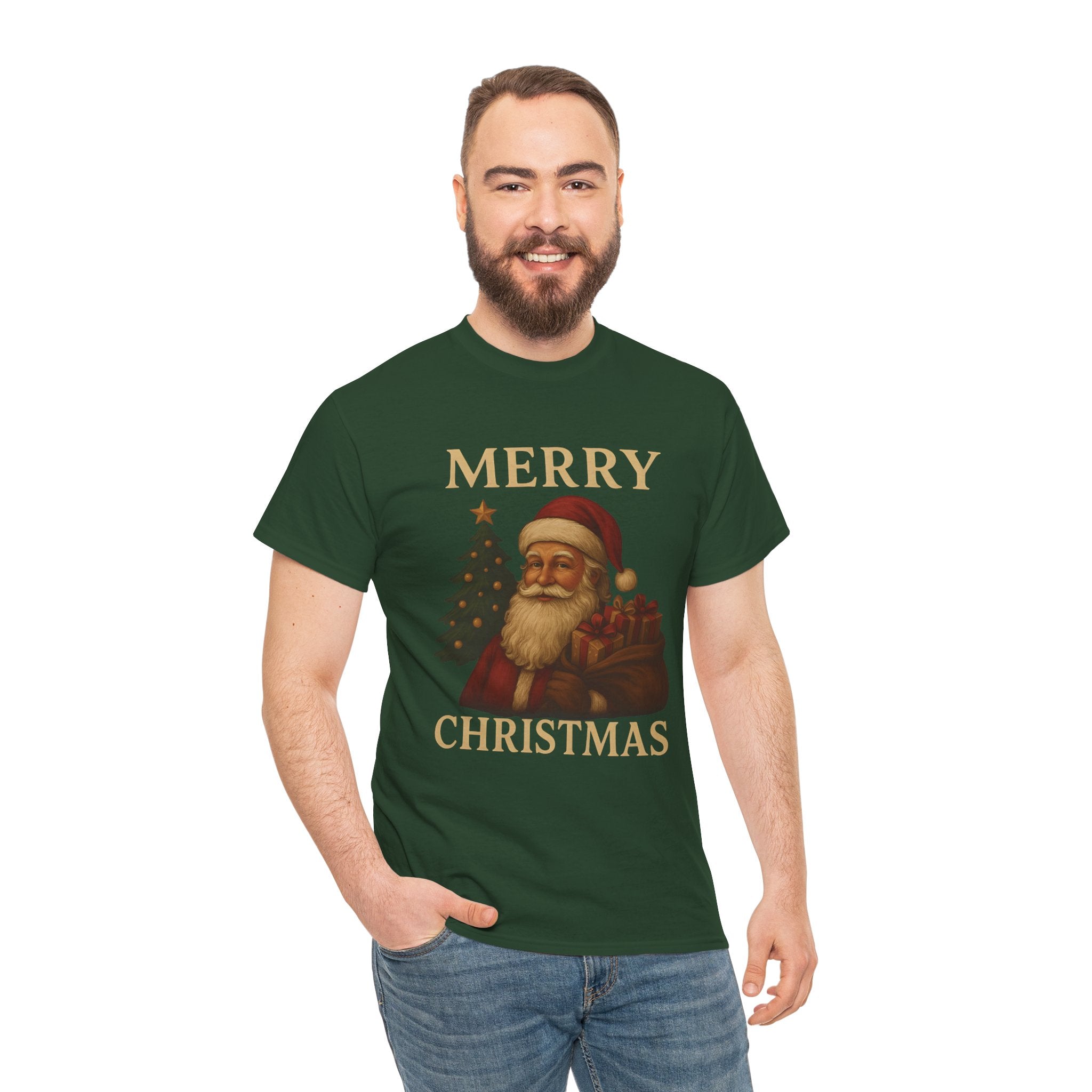 Vintage Santa 'Merry Christmas' Tee