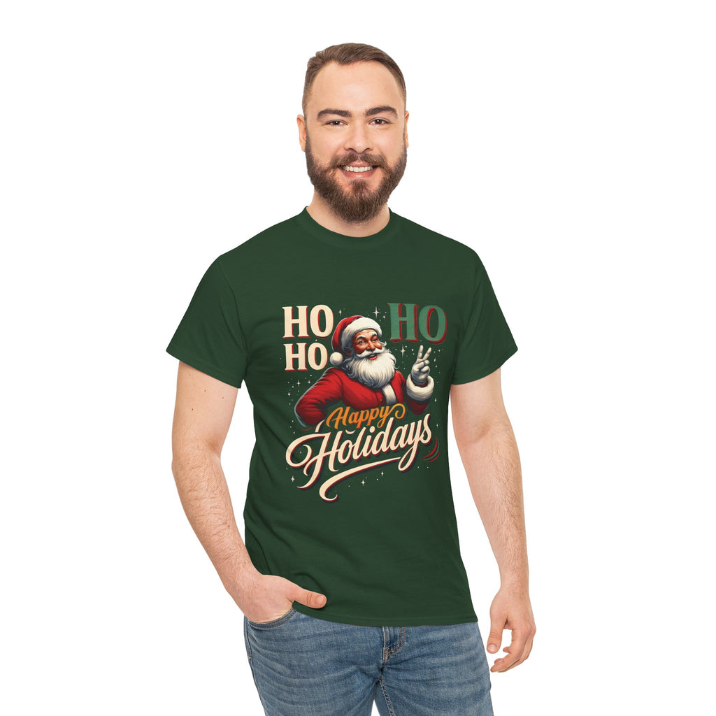 Santa 'Ho Ho Ho' Happy Holidays T-Shirt