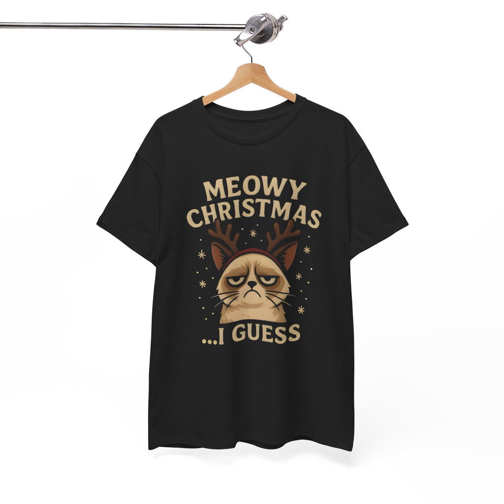 Meowy Christmas… I Guess T-Shirt — Funny Grumpy Cat Holiday Tee