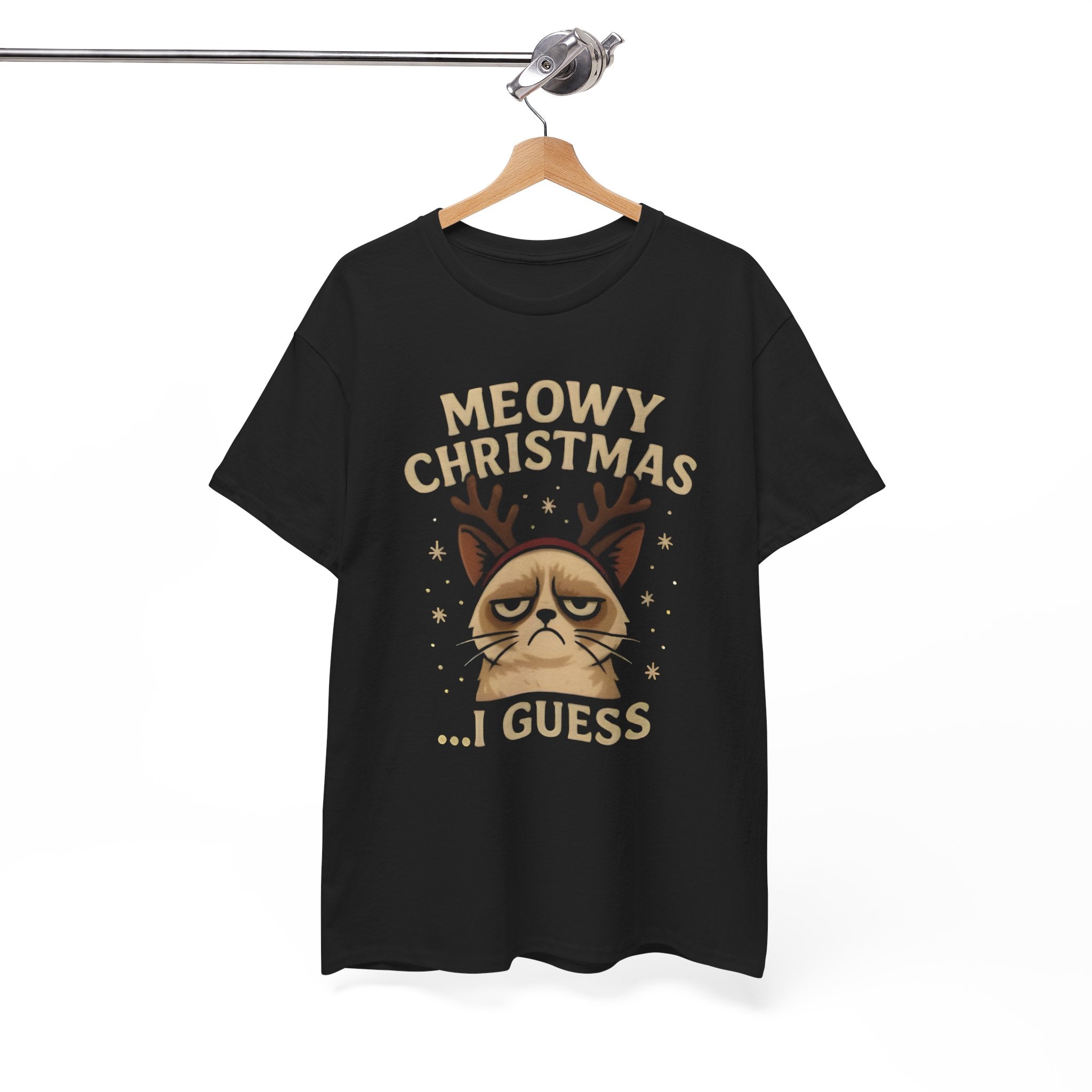 Meowy Christmas… I Guess T-Shirt — Funny Grumpy Cat Holiday Tee