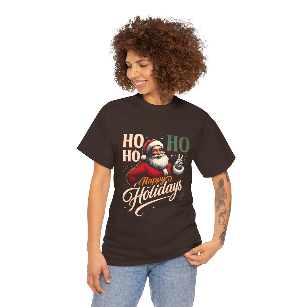 Santa 'Ho Ho Ho' Happy Holidays T-Shirt