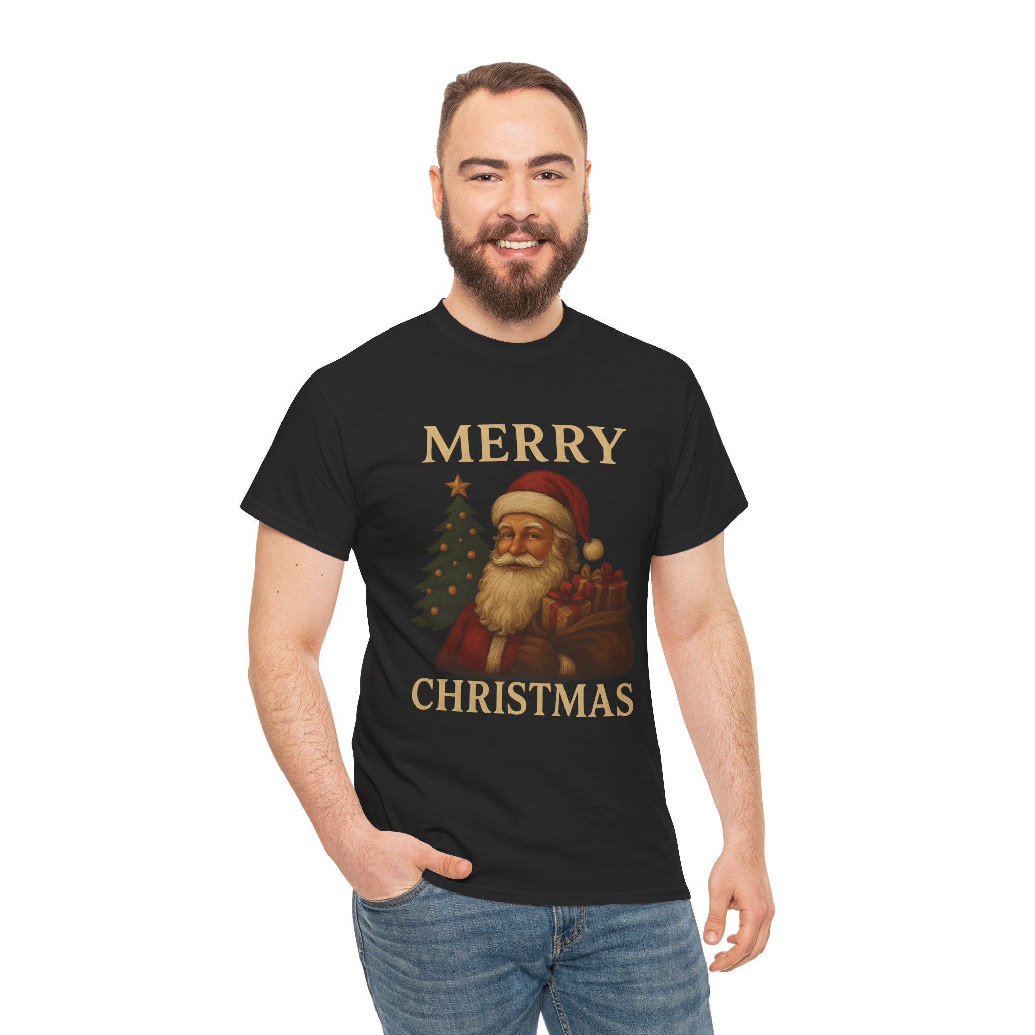Vintage Santa 'Merry Christmas' Tee
