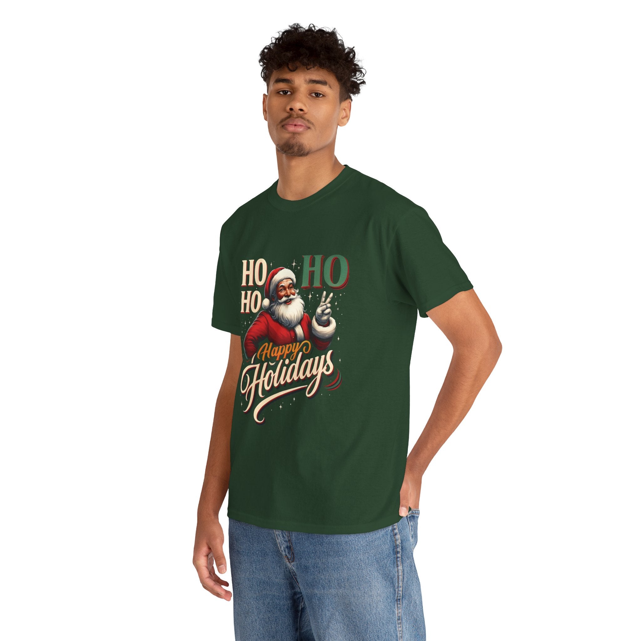 Santa 'Ho Ho Ho' Happy Holidays T-Shirt