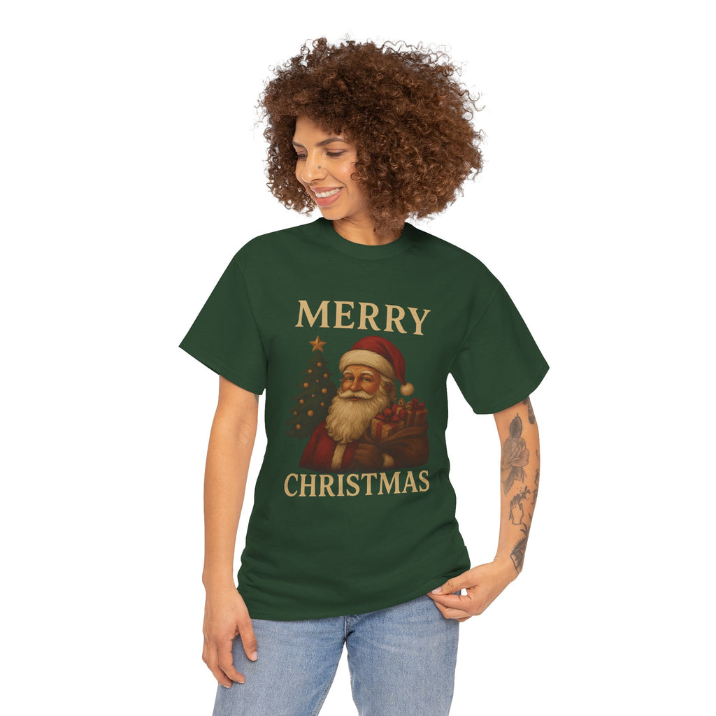 Vintage Santa 'Merry Christmas' Tee