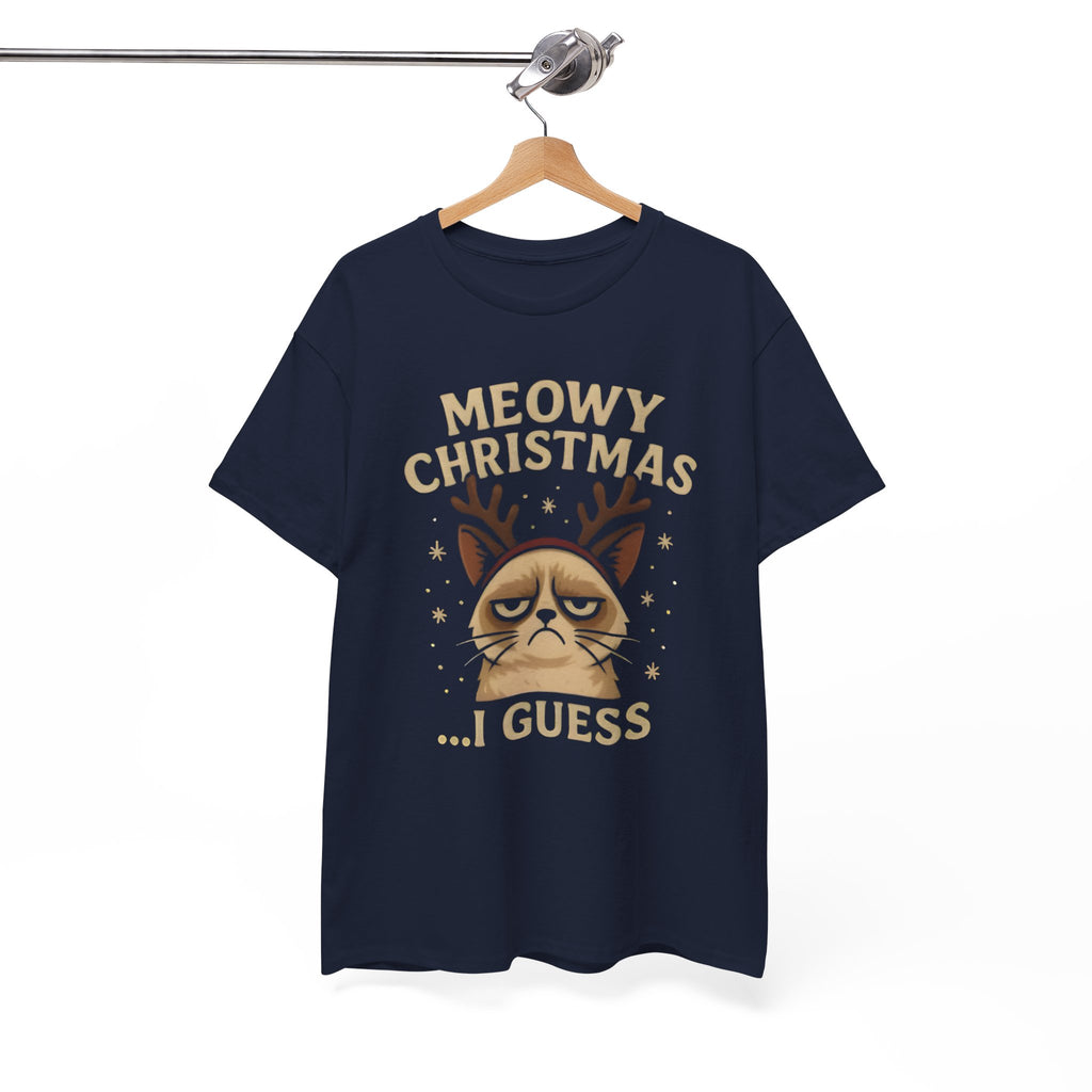 Meowy Christmas… I Guess T-Shirt — Funny Grumpy Cat Holiday Tee