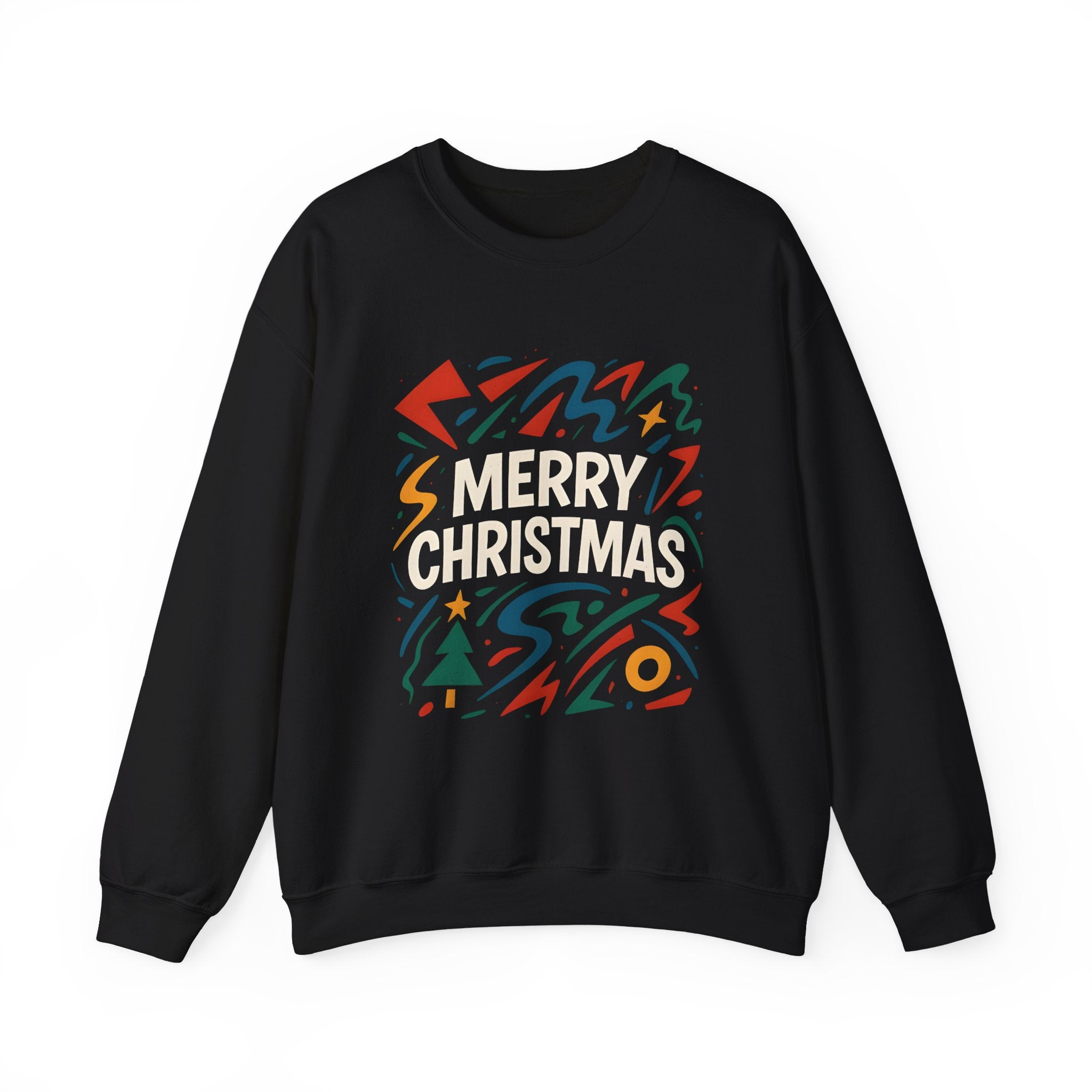 Merry Christmas Crewneck Sweatshirt — Retro Holiday Graphic