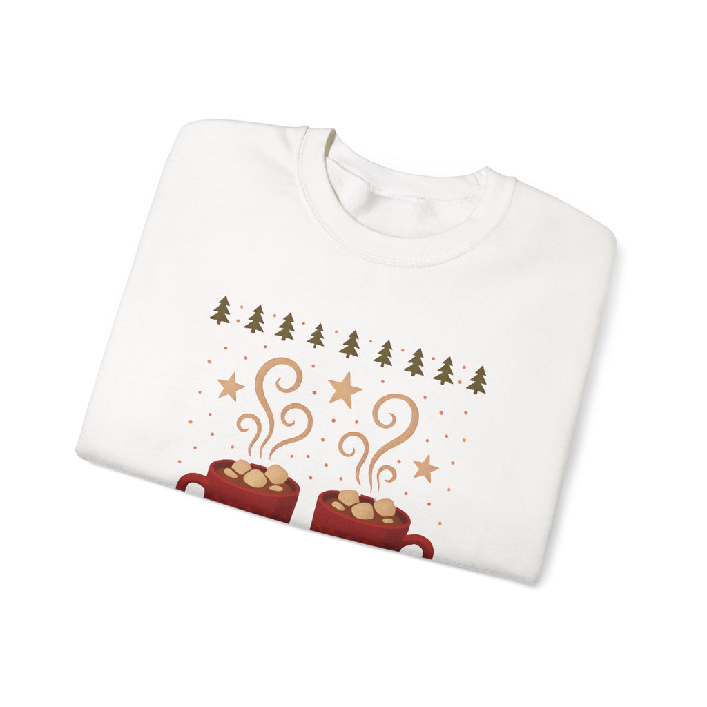 Hot Cocoa Crewneck Sweatshirt — Cozy Winter Mug Graphic