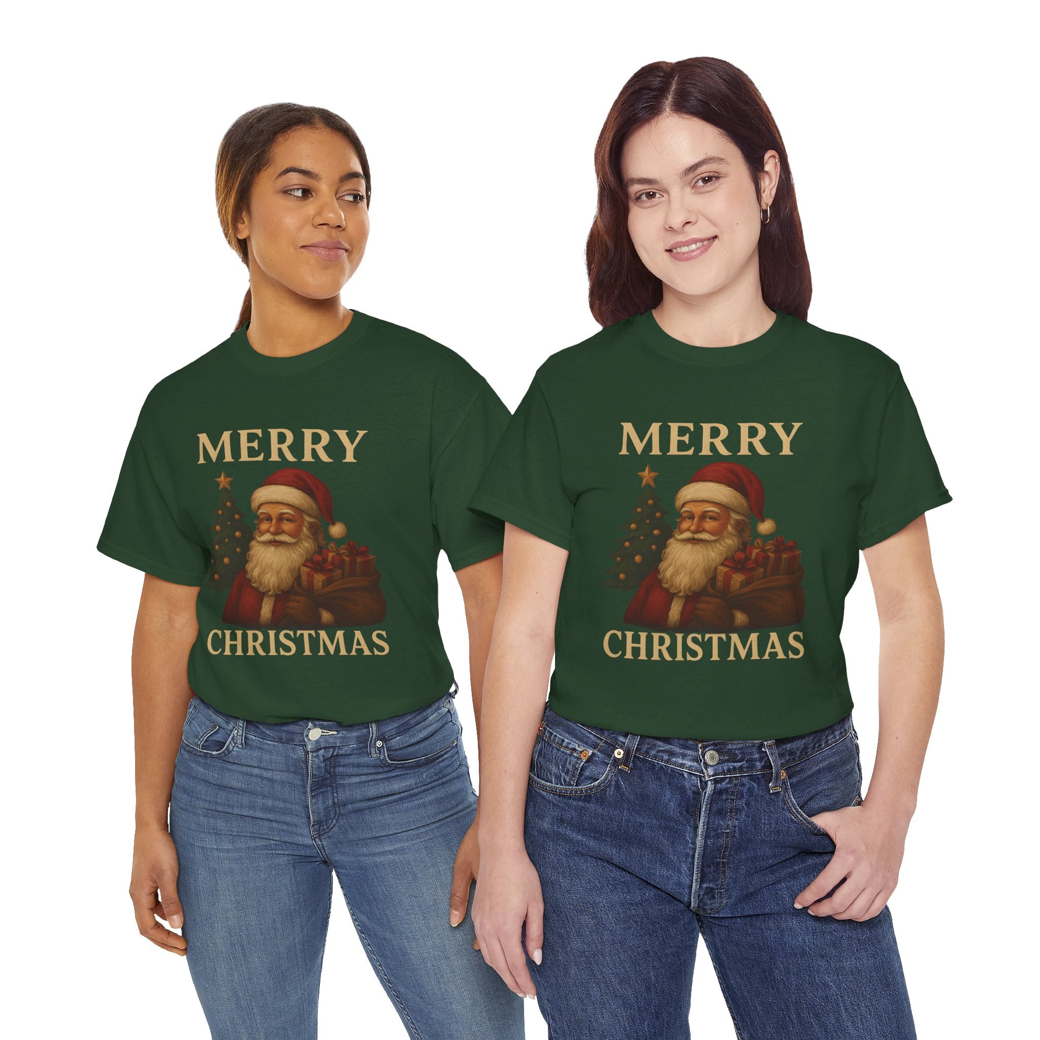 Vintage Santa 'Merry Christmas' Tee