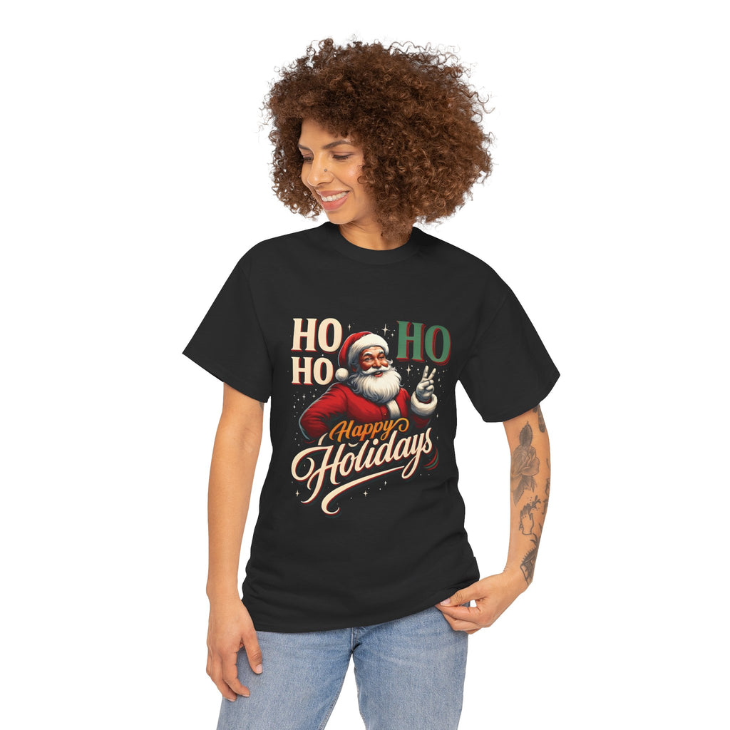 Santa 'Ho Ho Ho' Happy Holidays T-Shirt