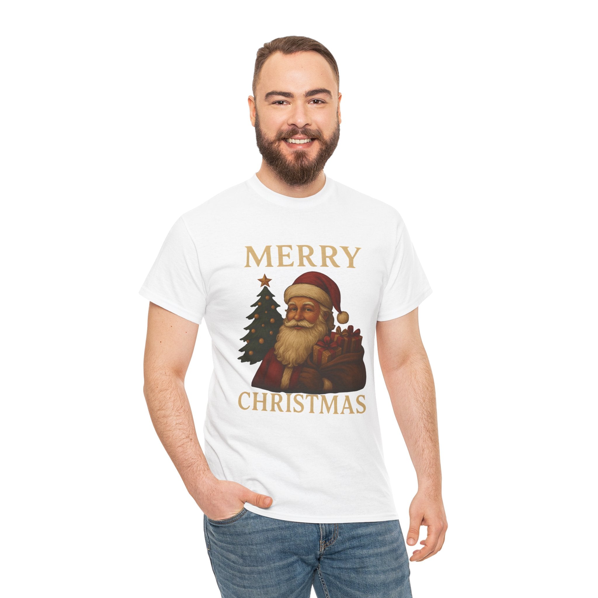 Vintage Santa 'Merry Christmas' Tee
