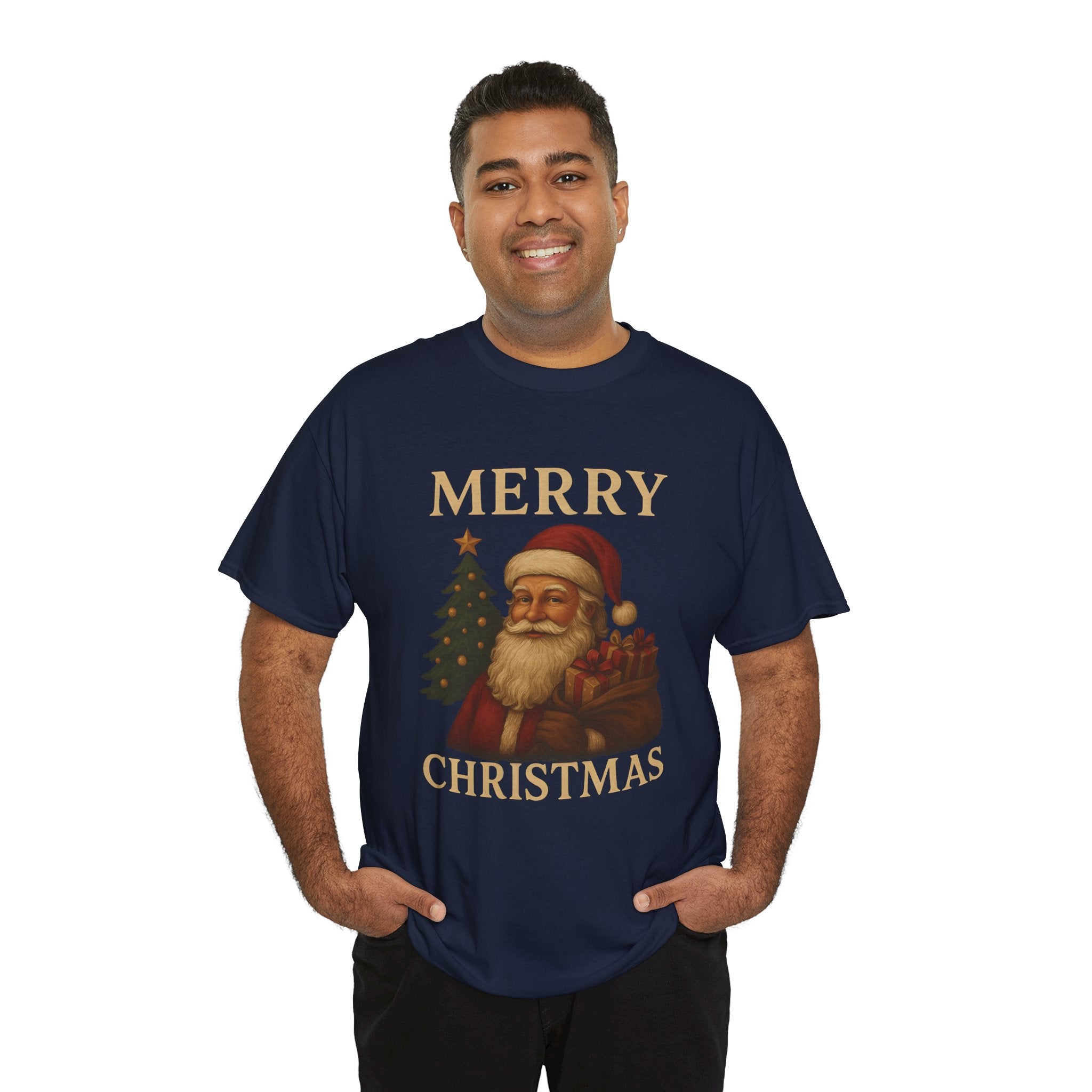 Vintage Santa 'Merry Christmas' Tee