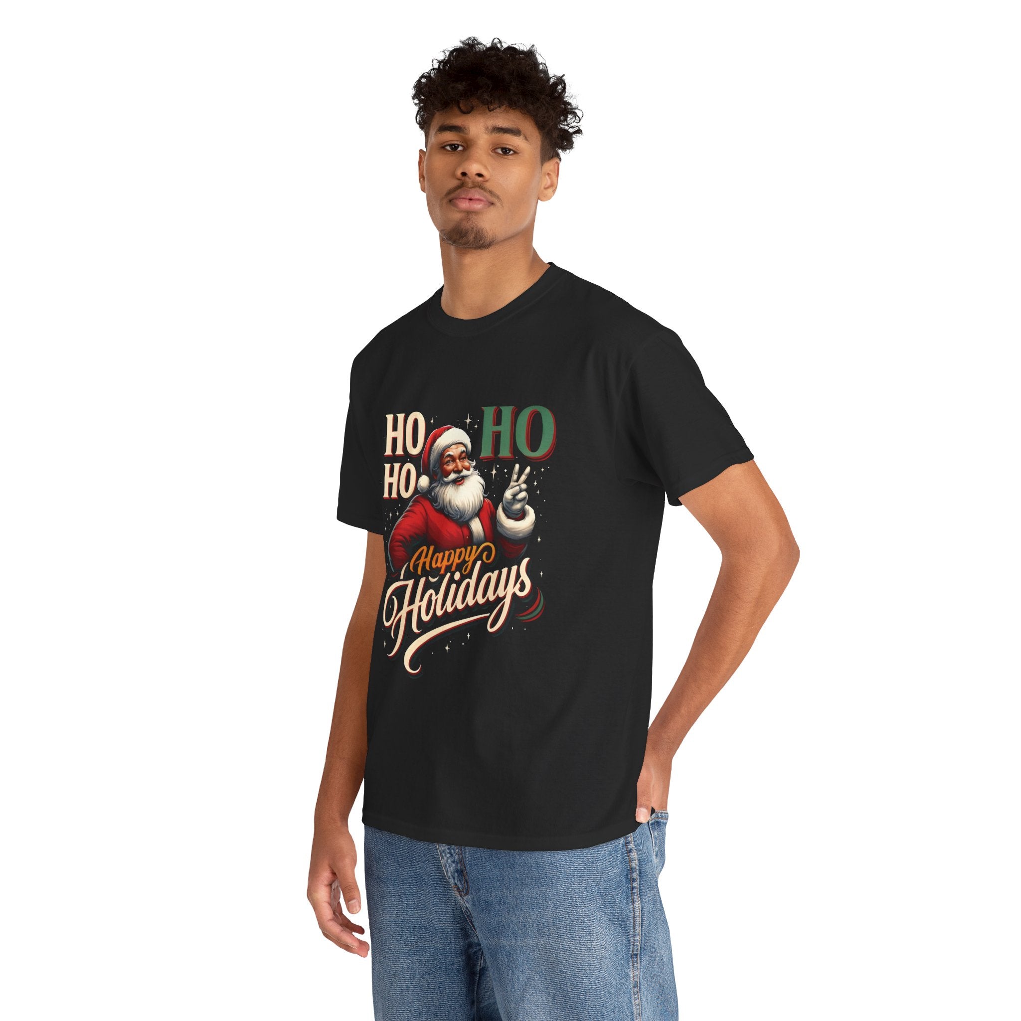 Santa 'Ho Ho Ho' Happy Holidays T-Shirt