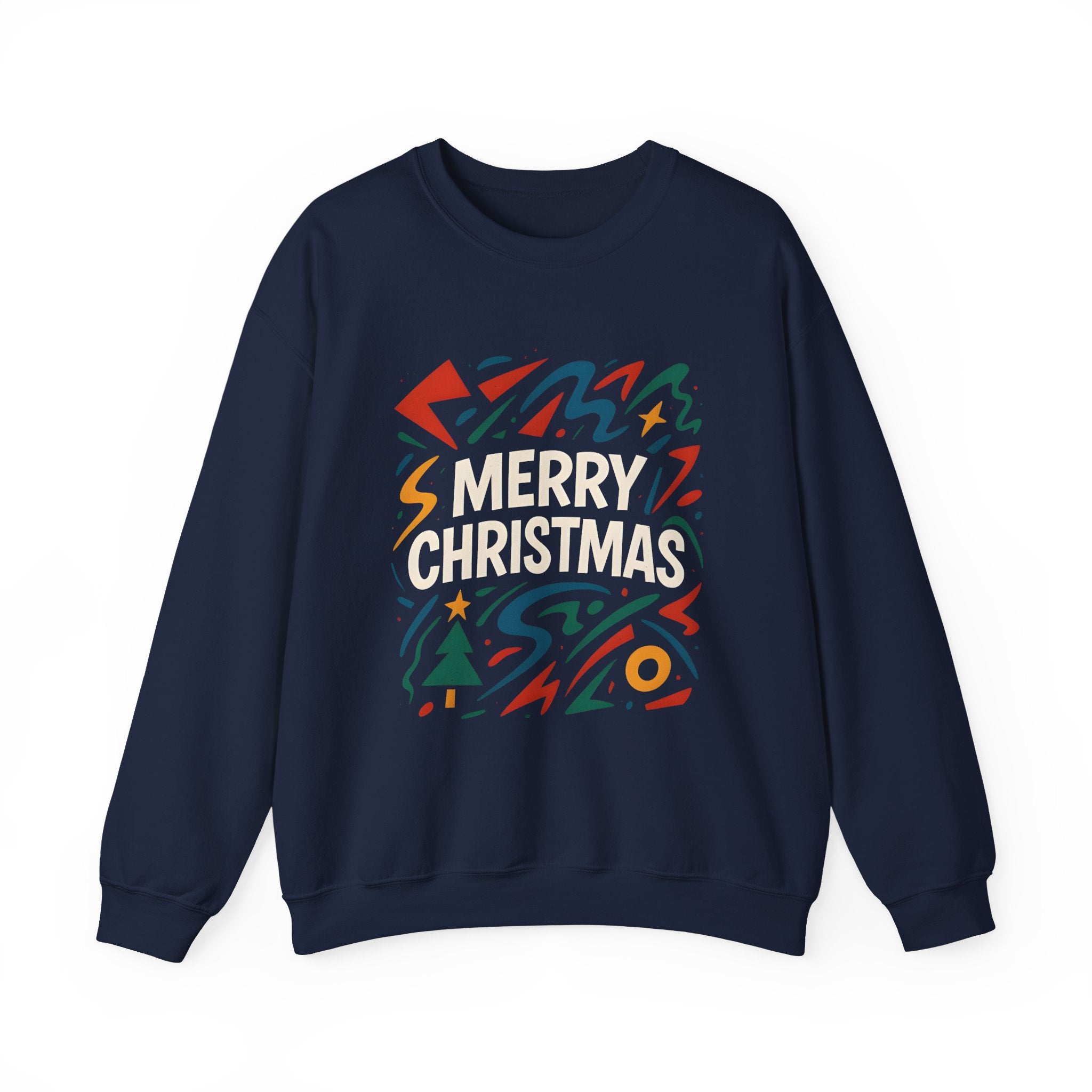 Merry Christmas Crewneck Sweatshirt — Retro Holiday Graphic
