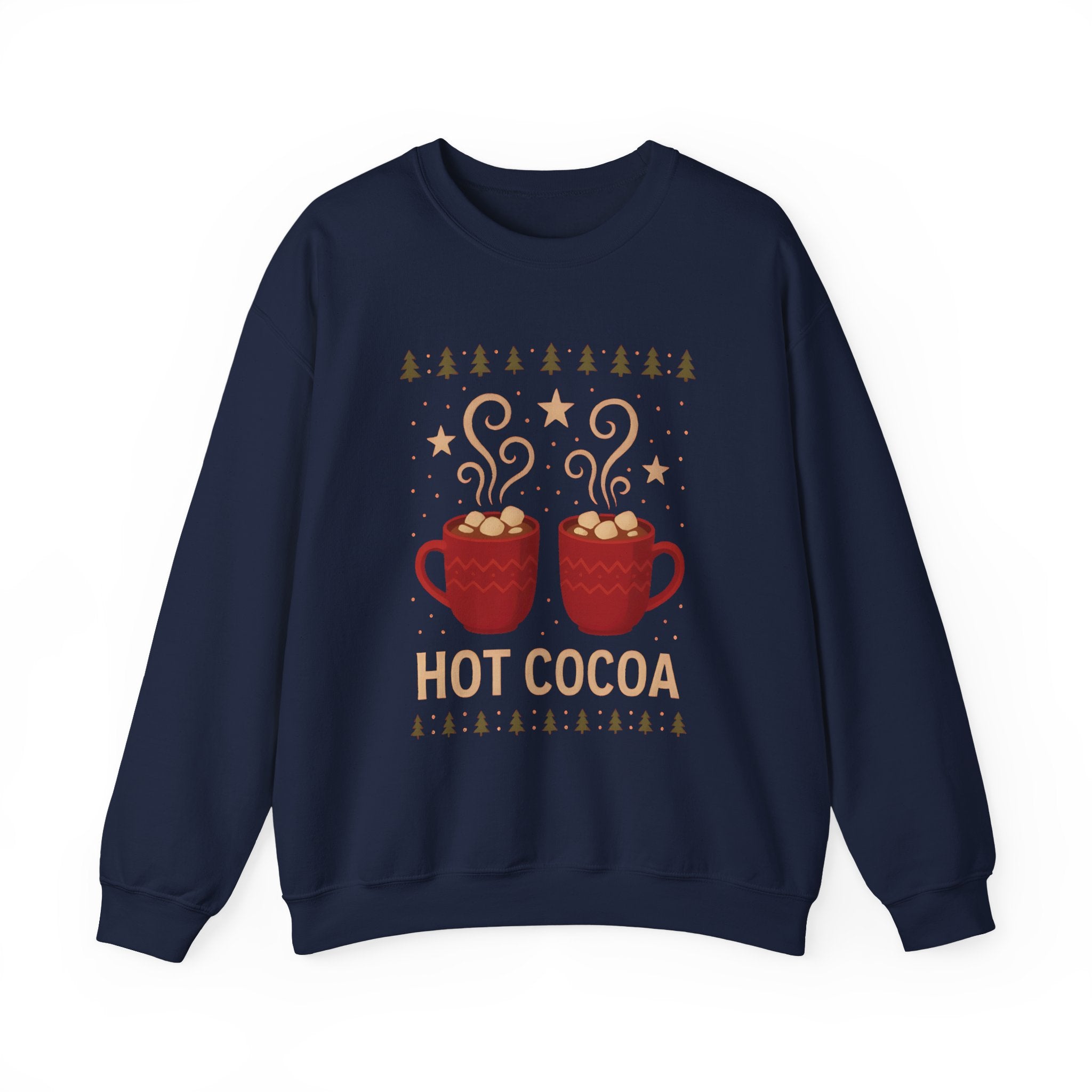 Hot Cocoa Crewneck Sweatshirt — Cozy Winter Mug Graphic