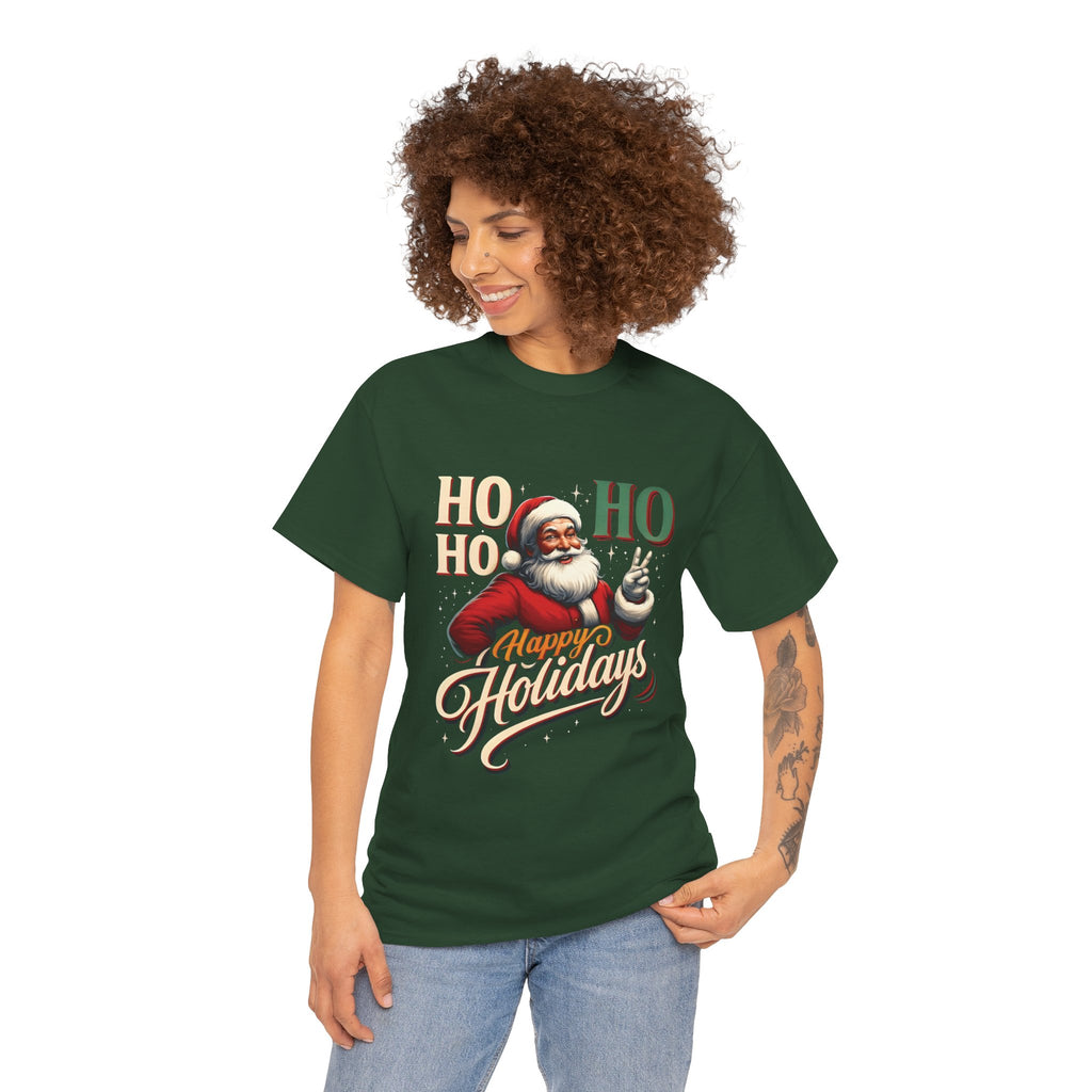 Santa 'Ho Ho Ho' Happy Holidays T-Shirt