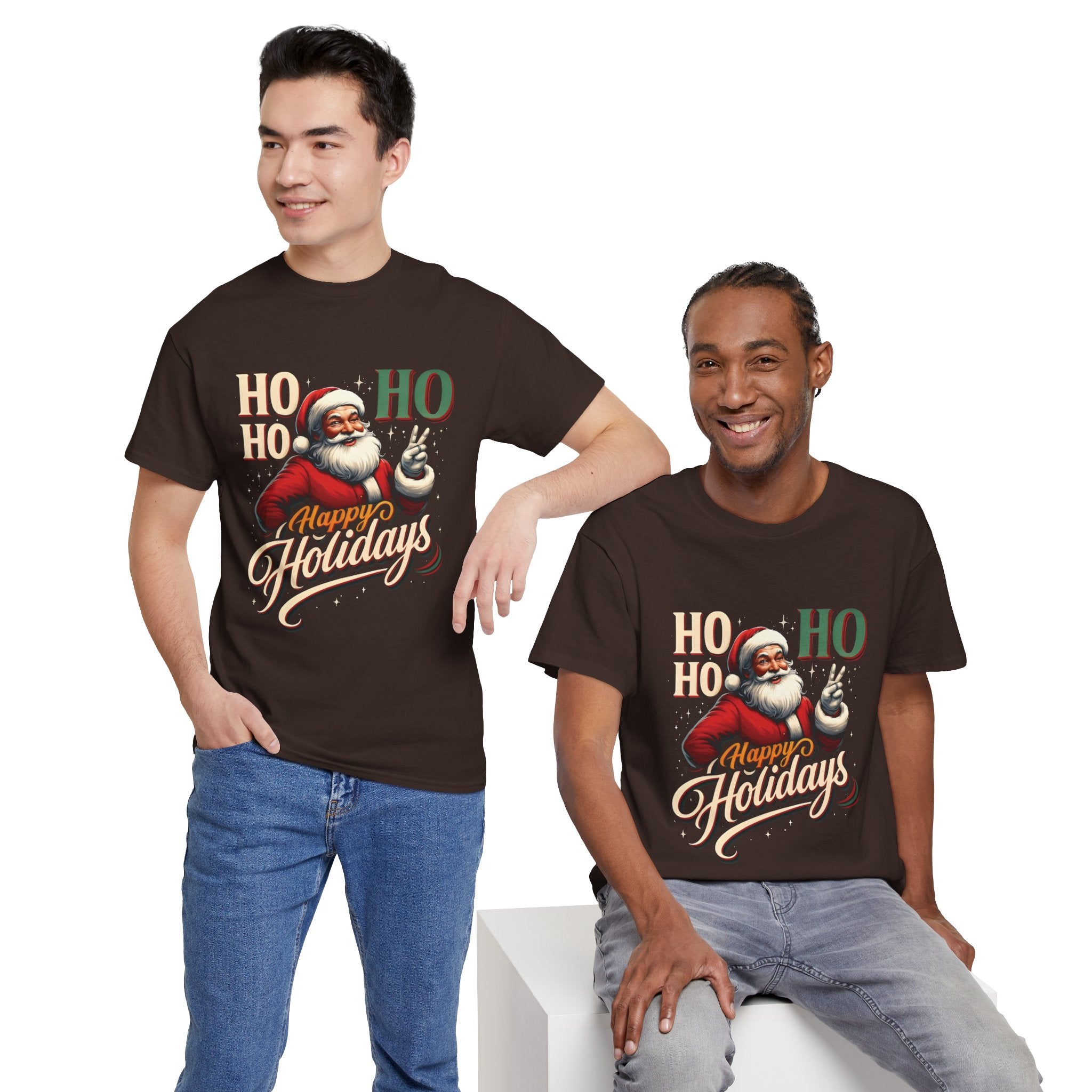 Santa 'Ho Ho Ho' Happy Holidays T-Shirt