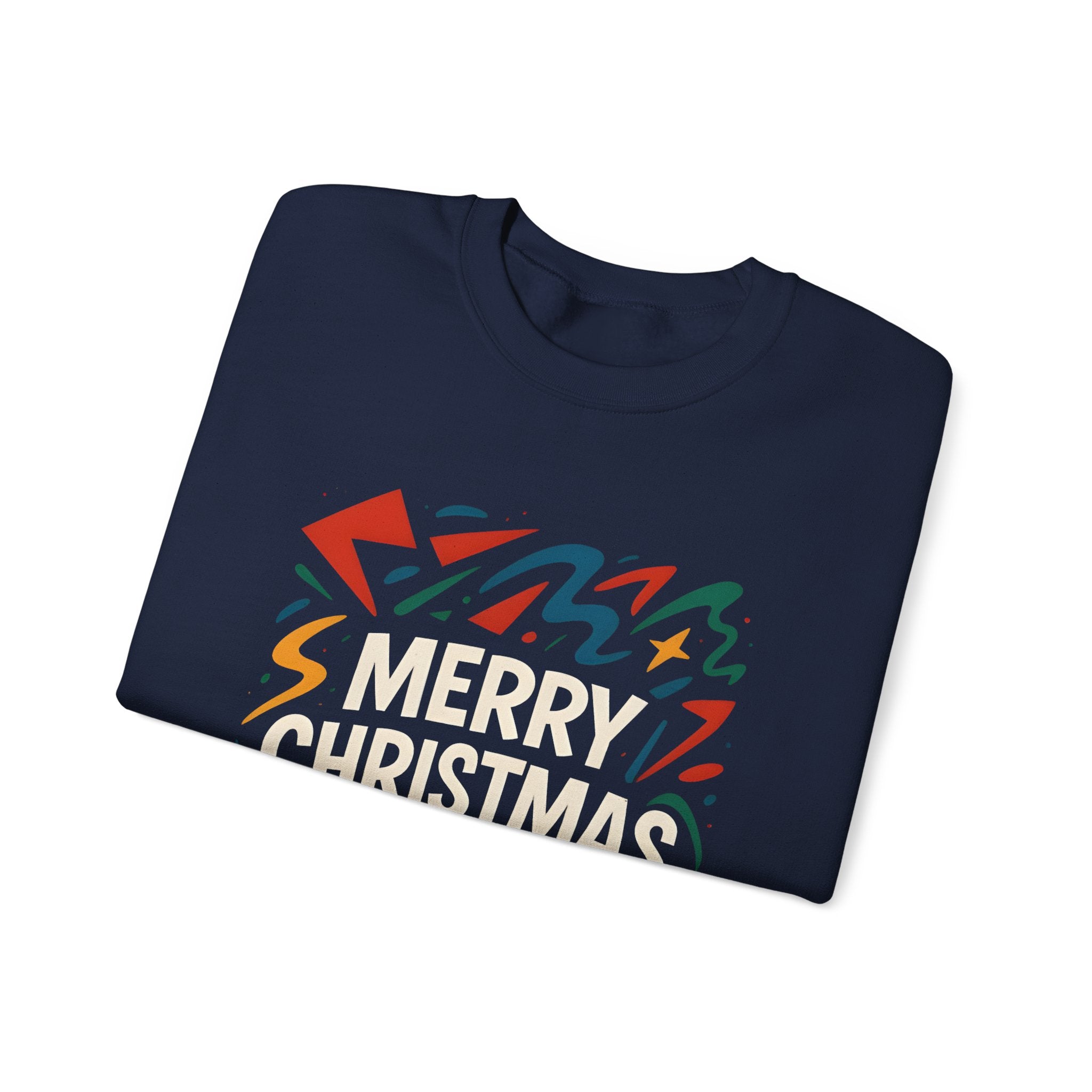 Merry Christmas Crewneck Sweatshirt — Retro Holiday Graphic
