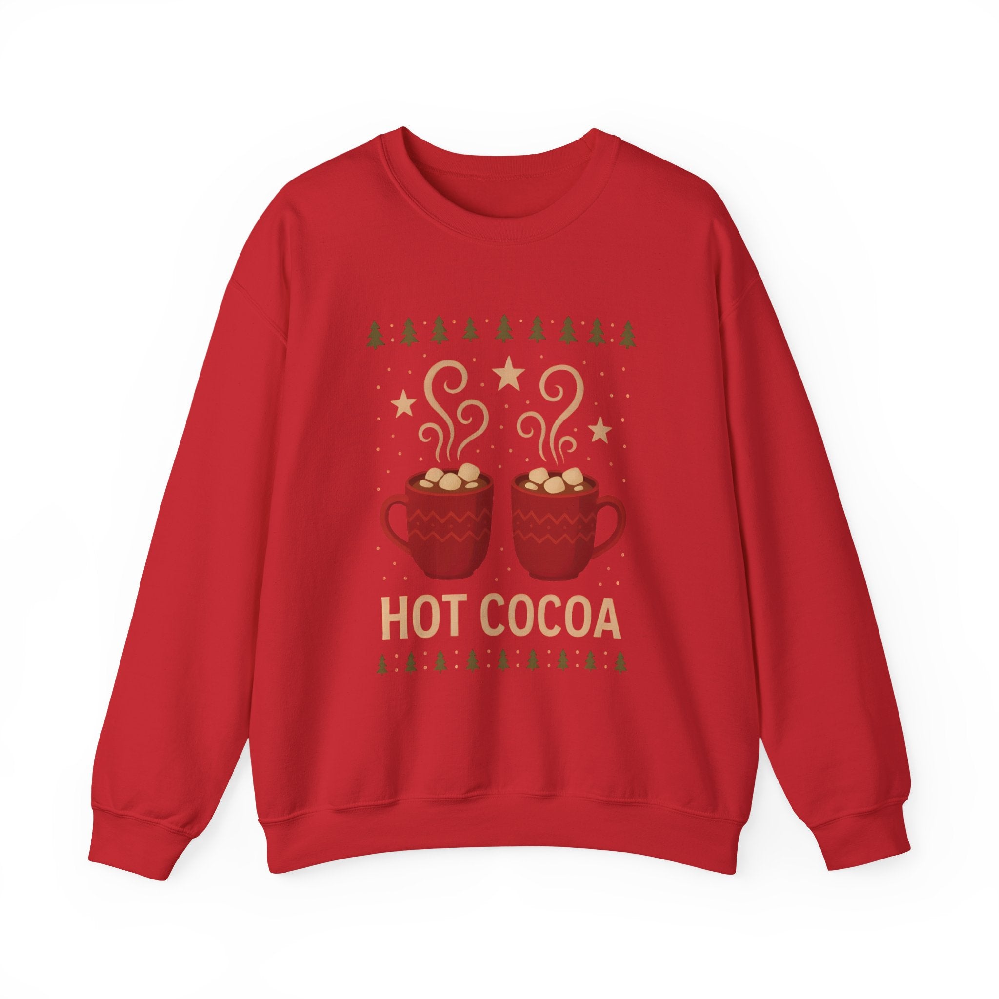 Hot Cocoa Crewneck Sweatshirt — Cozy Winter Mug Graphic