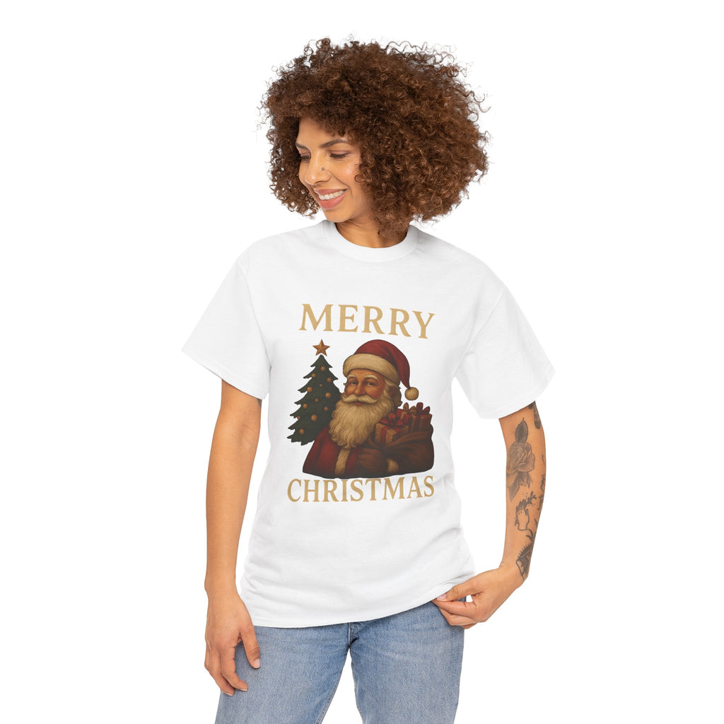 Vintage Santa 'Merry Christmas' Tee