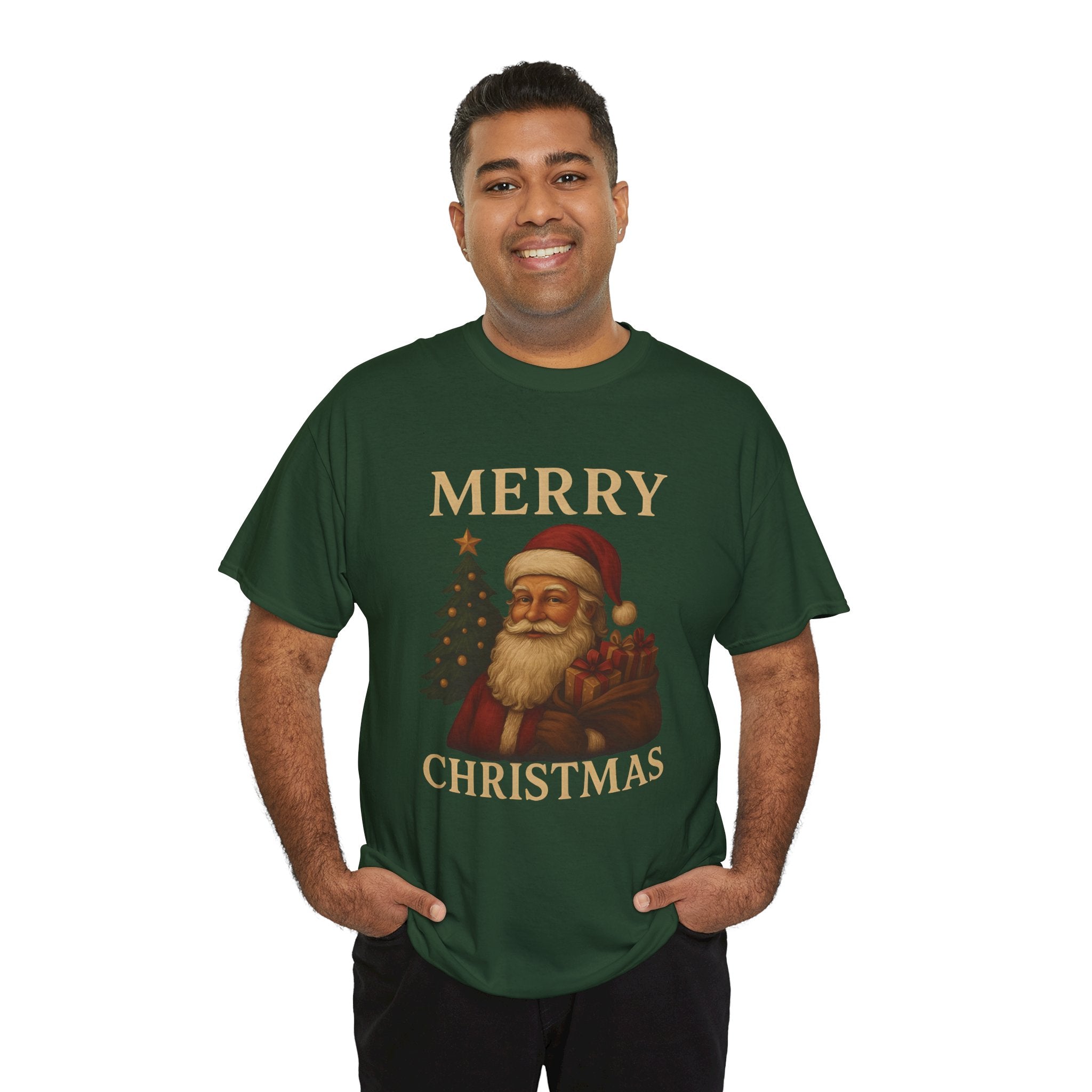 Vintage Santa 'Merry Christmas' Tee