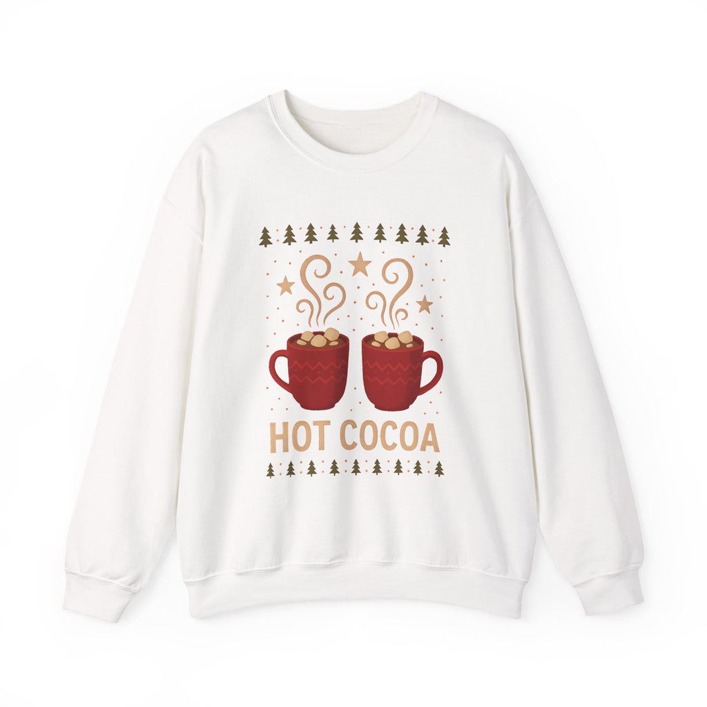 Hot Cocoa Crewneck Sweatshirt — Cozy Winter Mug Graphic
